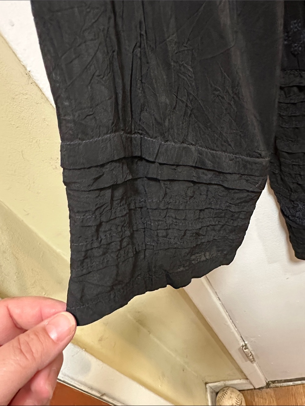Johnny Was Black Embroidered Boho Peasant Tunic - Picture 3 of 6